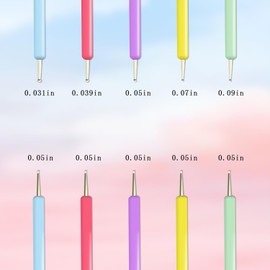 WOKOTO 18 PCS Nail Art Brushes Set Gel Polish Round Tip Acrylic Nail Brush Nail Art Dotting Pens Liner Nail Brushes For Acrylic Nails Art Designs Painting Tools Fingernail Brush Nail Cleaning Brush