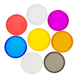 ITSYHPRO 100pcs Discos expansores de plástico,discos de encuadernación, para planificadores discos de expansión(Mezcla transparente,1.5 inch/38mm)