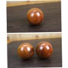 SAFIGLE 2pcs Wooden Massage Balls for Hand Exercise Round Fitness