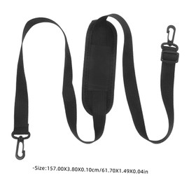 OATIPHO Duffle Bag Strap Replacement Luggage Lock Messenger Bags Laptop Case Handles Laptop Sleeve Strap Handle Luggage Locks Handbag Adjustable Sling Chain Cargo Messenger Black Nylon