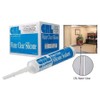 White CRL 33S Silicone One-Component Construction Sealant Glass Aluminum Stainless