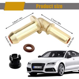 Car Thermostat Outlet Hose Connector Water Outlet Hose Connector Kit LR049990 Replacement for Jaguar XF 2010-2012,XJ 2011-2013,XK 2010-2015 Land Rover Range Rover/Sport Discovery 4 Velar 5.0 V8 3.0 V6