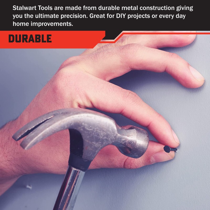 130-Piece Tool Set - Tool Kit with Hammer, Wrenches, Screwdriver,