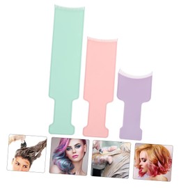 SAFIGLE 3Pcs Hair Coloring Tool Highlighting Board Brush and Comb for Salon Use Portable Dyeing Tools for Hair Painting and Highlights Easy to Clean and Reuse
