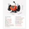 VEVOR Bench Grinder, 6-inch Single Speed Bench Grinder, 3450RPM High-Speed