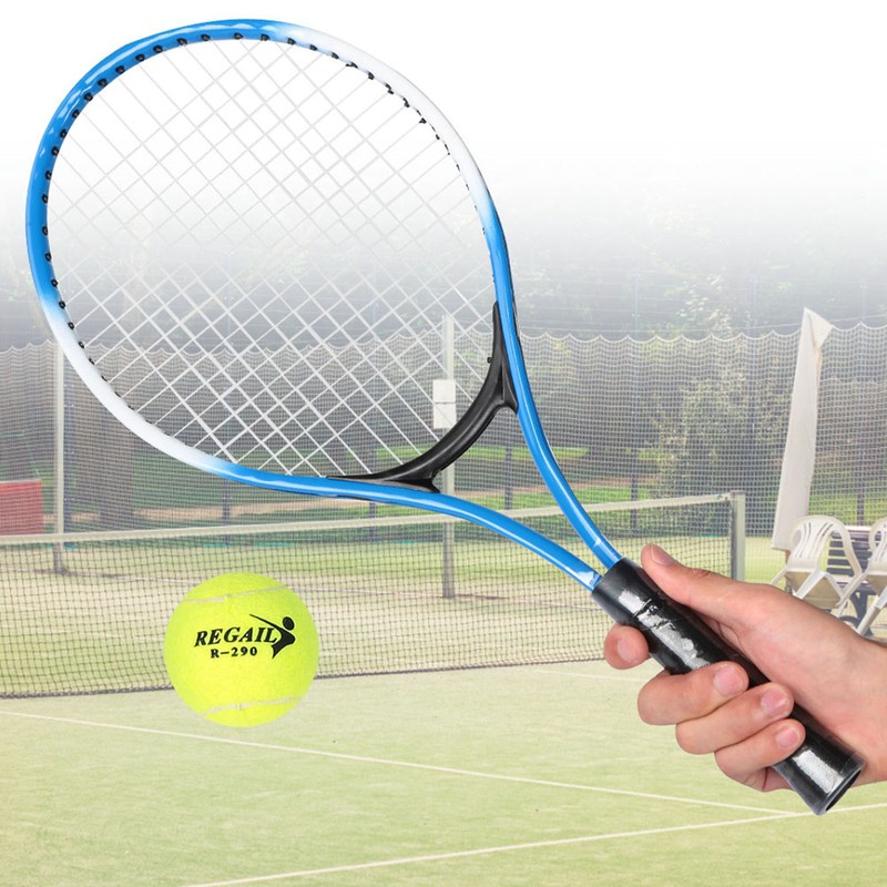 Iron Alloy Children Tennis Racket Beginner Practice Racquet with Ball
