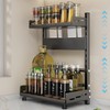 Spice Organization for Cabinet | 2 Tier Standing Height-Adjustable Spice