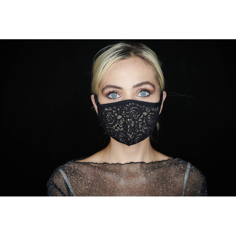 Cameleon Cover - MADE IN USA -Women Black Lace Face