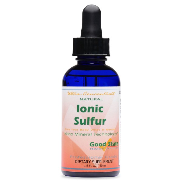 Good State Liquid Ionic Minerals - Sulfur Ultra Concentrate - (10 drops equals 30 mg) (100 servings per bottle)