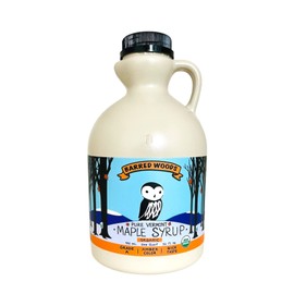 Barred Woods Organic Vermont Maple Syrup - Grade A Amber Rich, Quart Jug (32 oz)