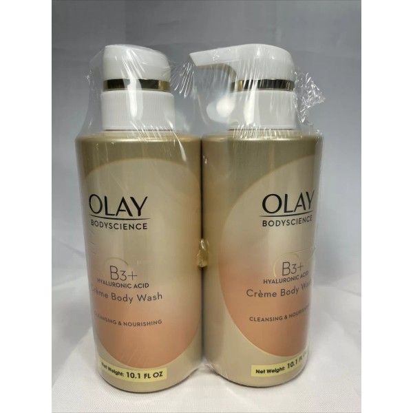 OLAY BodyScience Body Wash Creme Cleansing Nourishing B3+ Niacinamide Vitamin