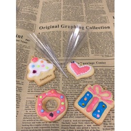 Icing Cookie Cornet for Pastry OPP Triangle Sheet (40 Microns), 150 x 150 [100 Sheets]