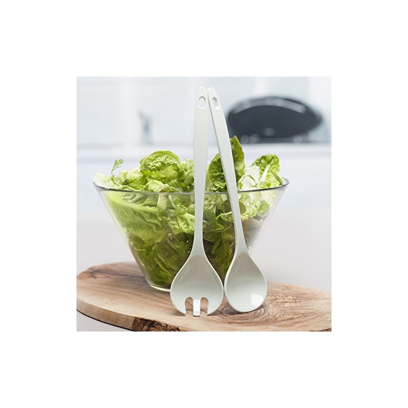 Zeal G205G Salad Servers, Sage Green