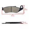 Celox Front Rear Brake Pads for Suzuki RM125 1996 1997