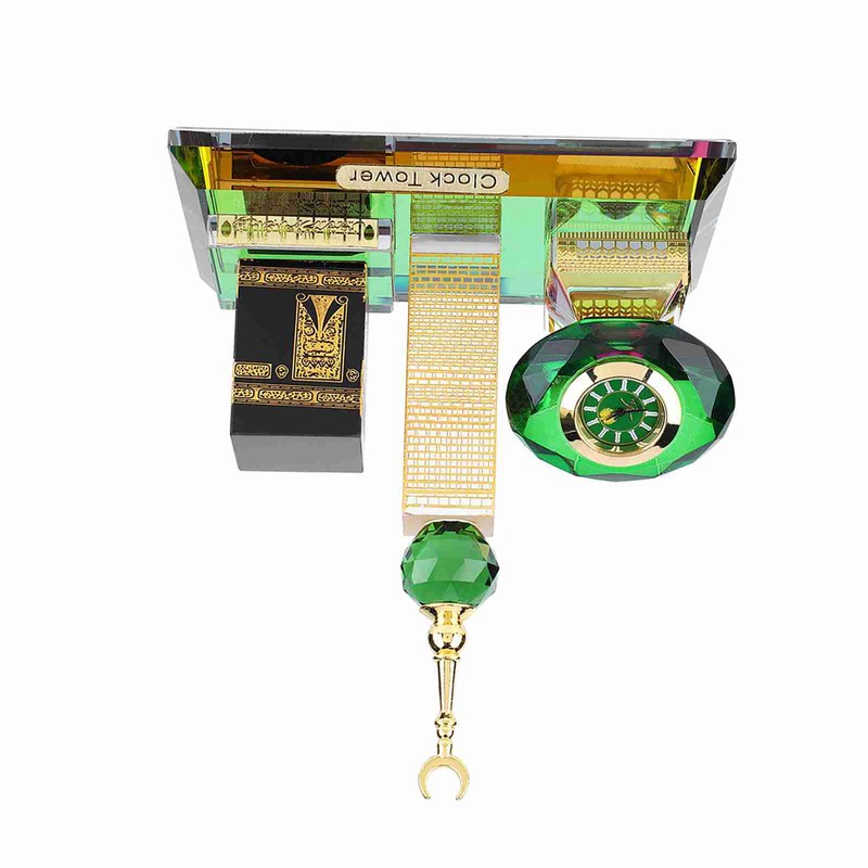 Muslim Kaaba Clock Tower Model Islamic Architecture Handicrafts Souvenirs Home