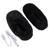 USB Heating Shoes Men Women Washable Outdoor Soft Plush Electric