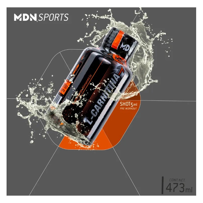 Carnitina Líquida Quemador de Grasa MDN Sports 473 ml Sabor