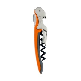 Franmara Soft-Touch Murano Two-Step Waiter Corkscrew with Nonstick Spiral (Orange)