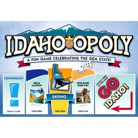 Late For The Sky: Idaho-Opoly - State Themed Family Board Game, Opoly-Style Game Night, Traditional Play Or 1 Hr Version, Ages 8+, 2-6 Players