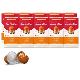 Tim Hortons Caramel Espresso Capsules, Nespresso Original Line Compatible Capsules, 100 Count