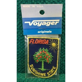 Voyager Vintage/New : STATE of FLORIDA "Voyager" SOUVENIR PATCH @ Sunshine ORANGE TREE