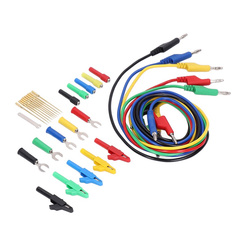 Test Lead Kit PVC Brass Testing Cable Set Electrical Conductivity