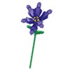 Purple Orchid Flower Model with Small Building Blocks
