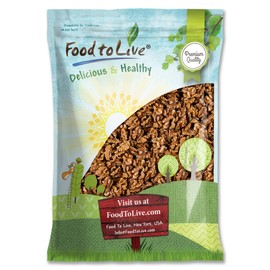 Food to Live - California Walnuts, 5 Pounds Halves & Pieces, Raw, Unsalted, Shelled, Kosher, Vegan, Sirtfood, Bulk. Rich in Omega-3 Fatty Acids, Protein