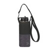 Travelon Unisex Packable Water Bottle Tote Sling Tote Bag, black/grey