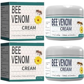 2PCS Bee Venom Moisturizing Cream, New Bee Venom Cream, Provides for ack,Neck,Hands,Feet Joints Etc