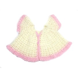 KSS Crocheted Light Yellow Baby Sweater Dress 9 Months DR-199