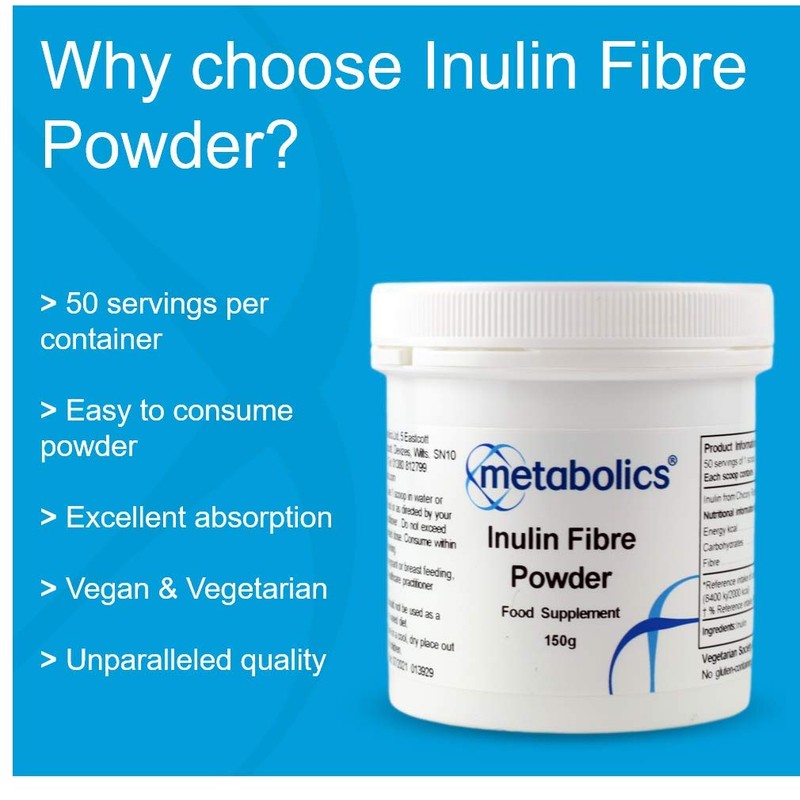 Inulin Fibre Powder- 150g Pot- from Chicory Root with No