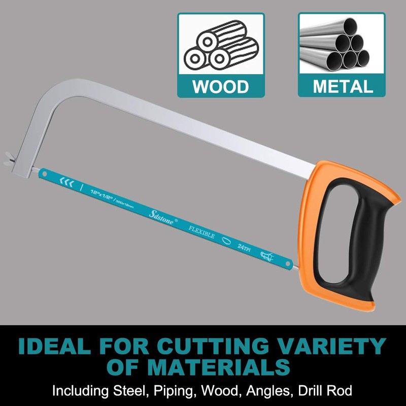 Hacksaw Replacement Blades (10 Pack) High Speed 24 TPI -