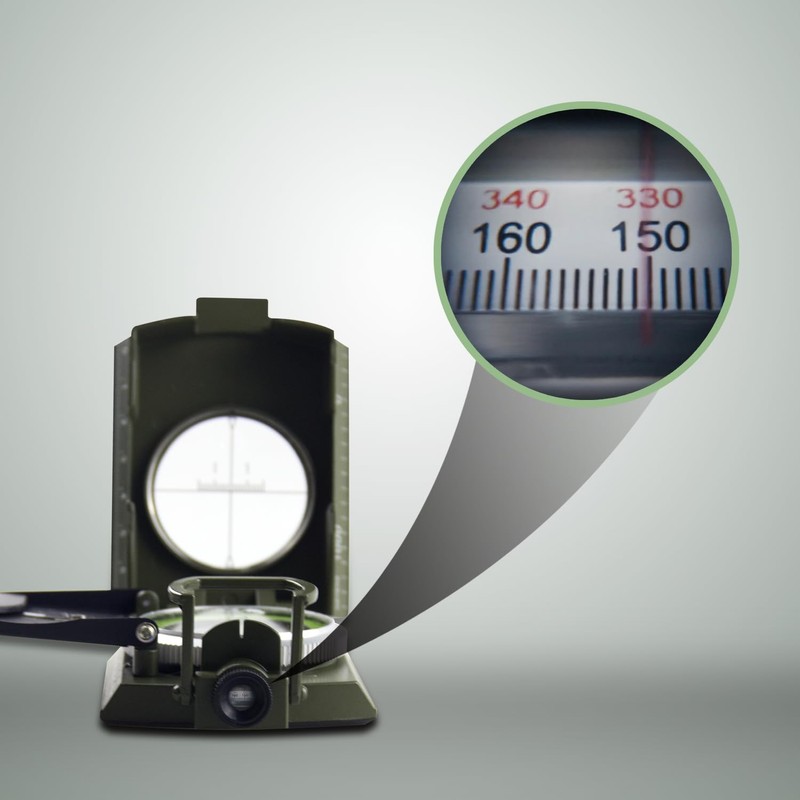 AOFAR AF-4074 Compass with Inclinometer High Precision Military Portable Compass