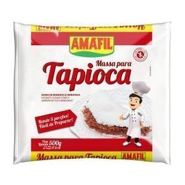Amafil Tapioca Flour 500g (17.6oz) Massa Para Tapioca ( 4 Pack)-SET OF 4