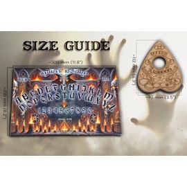Ouija Board Game for Spirit Hund and Ghost Communication with Planchette and Detailed Instruction