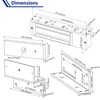 Haupowfo Universal Waterproof Heavy Duty 1200lbs Holding Force 12VDC 24VDC
