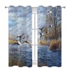Kazynee Rustic Forest Wildlife Pheasants Room Darkening Blackout Window Curtains