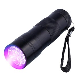 Lolo Linterna Ultravioleta 12 LED Lámpara UV Portatil Luz 395nm, Detector de Billetes, orina, manchas, joyas, colección,Caza de Alacranes