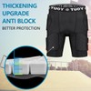 HAIYUE Men’s Padded Football Girdle Compression Shorts Protector, 5-Pads Thigh