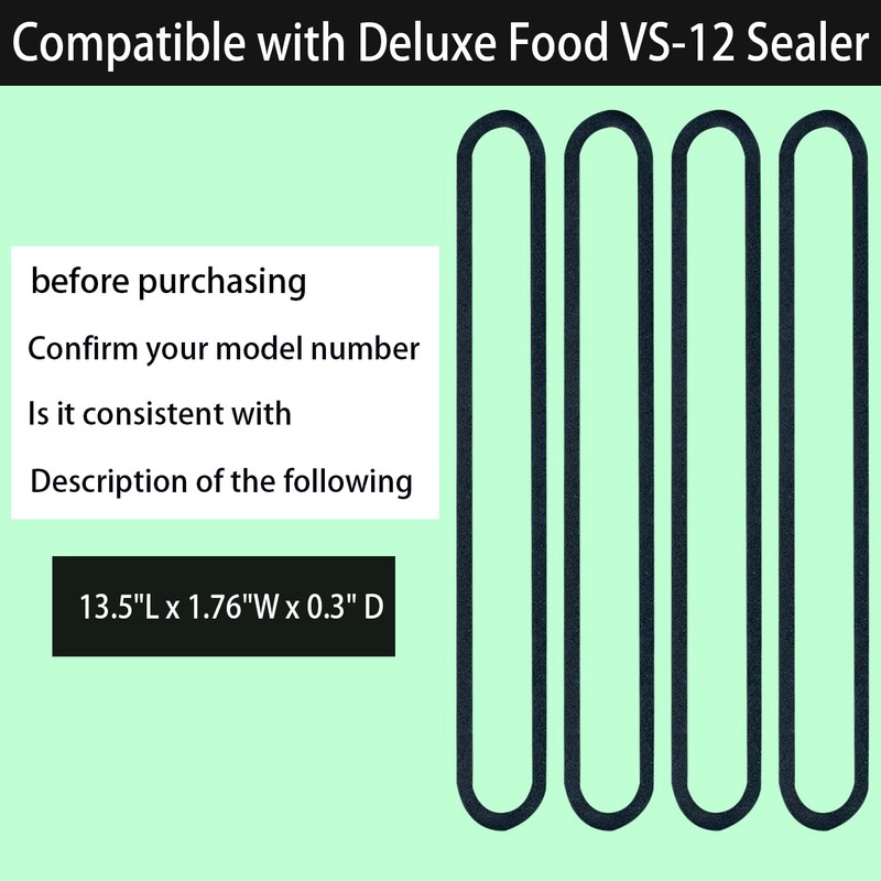 ziHenryDa 4 Pack Foam Replacement Gaskets compatible with Deluxe Food
