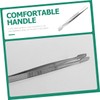 VILLFUL 15pcs Stainless Steel Flat Head Tweezers for False Lashes