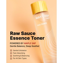 MAY COOP Moisture Essence Toner – Korean Hydrating & Nourishing Skincare for Dry Sensitive Skin with Wildcrafted Centella Asiatica, Rice Water & Birch Bark – Fast-Absorbing Texture – 1.35 fl. oz.