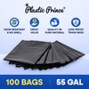 PLASTIC PRINCE 55 Gallon Trash Bags 3 Mil Fit Rubbermaid