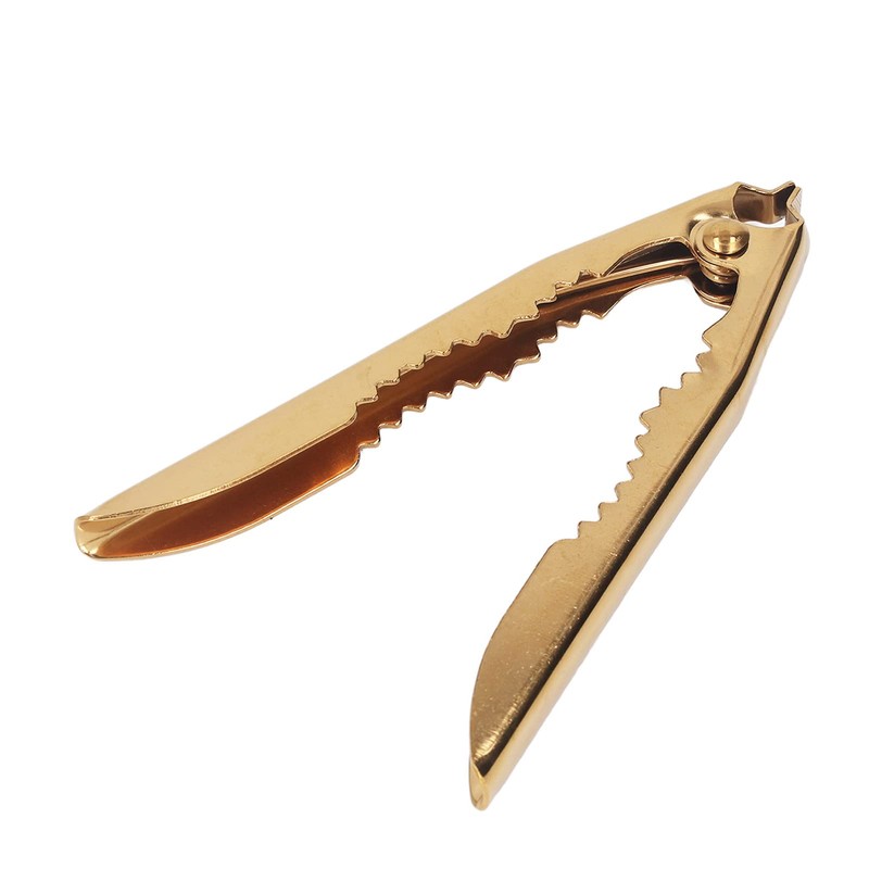 NutCracker, Stainless Steel Gold Nut Cracker Tool Crab Cracker Portable