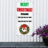 Custom Vertical Vinyl Banner Multiple Sizes Merry Christmas! Custom Family