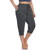 ZERDOCEAN Women's Plus Size Active Yoga Lounge Indoor Capri Casual