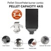 Outdoor Camping Stove Accessory Pellet Bin with Burner for Tent