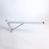 12" White Heavy Duty Slatwall Shelf Bracket with Support &