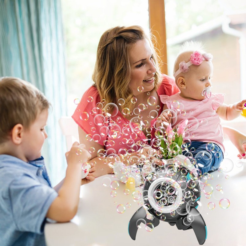 Portable Bubble Machine Automatic Bubble Blower Toys Bubble Maker for